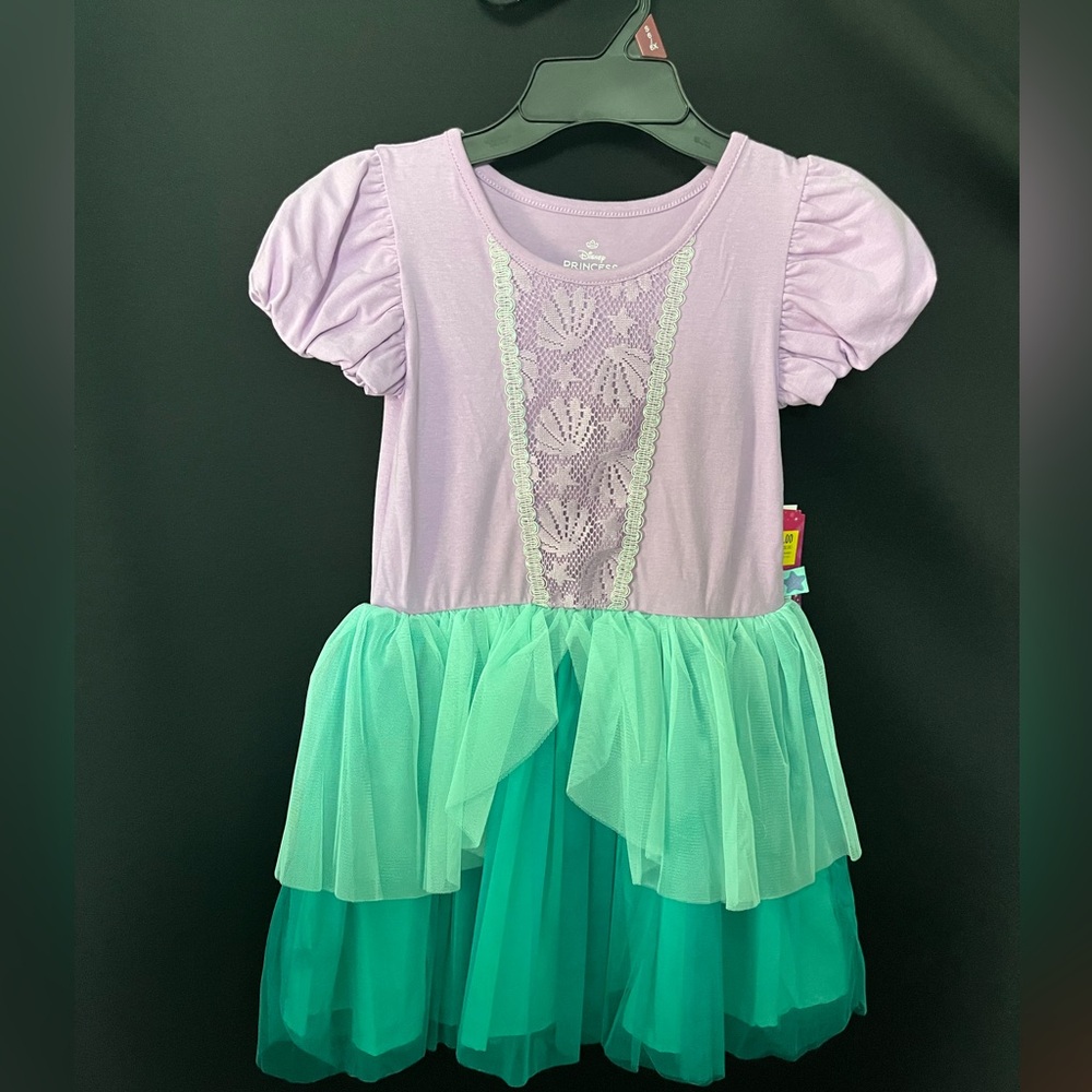 Purple and Green Dress